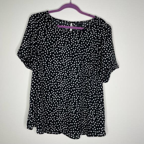 Torrid Abbey Georgette Puff Sleev Blouse 2 - Picture 3 of 8